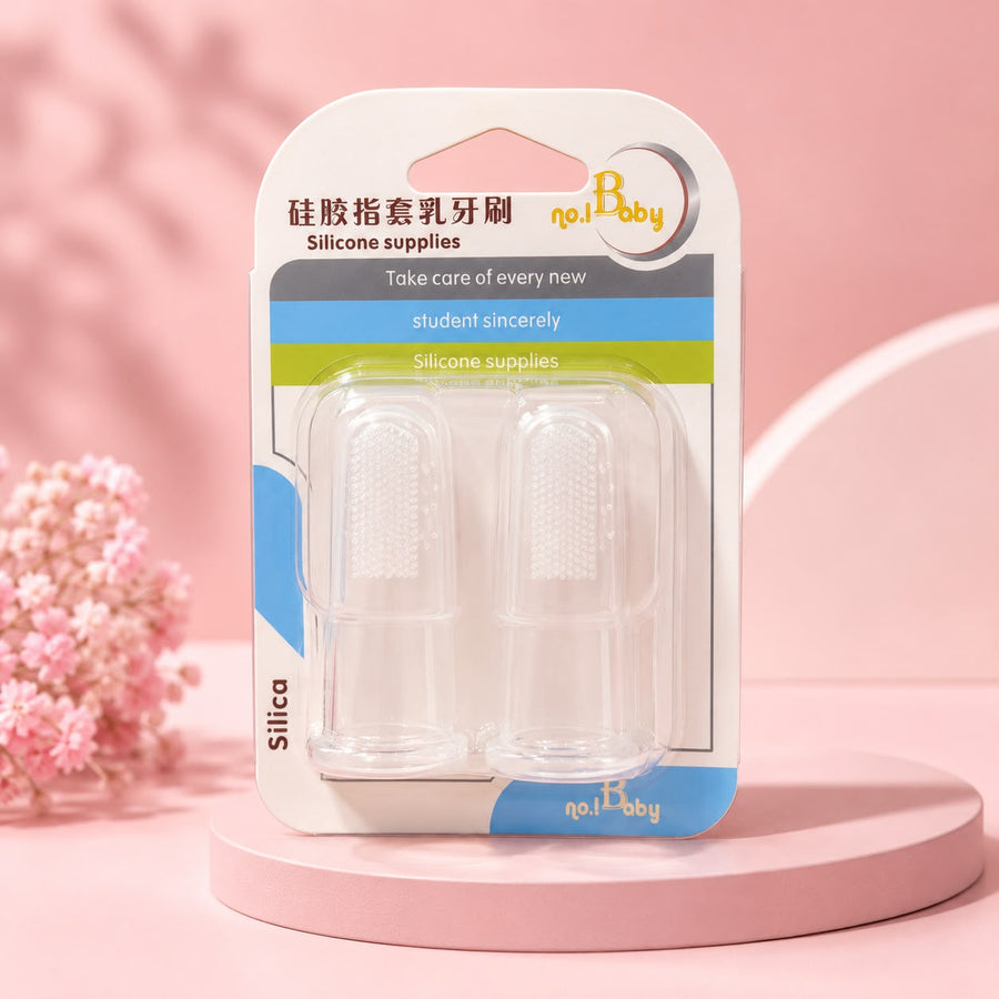 Baby Silicone Finger Toothbrush Set – Gentle Teething & Gum Care