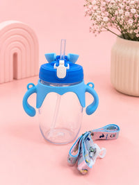 Cute Blue Baby Sippy Cup with Straw & Carry Strap 🩵🍼